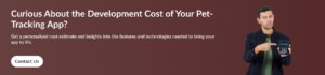 Pet healthcare app development cta