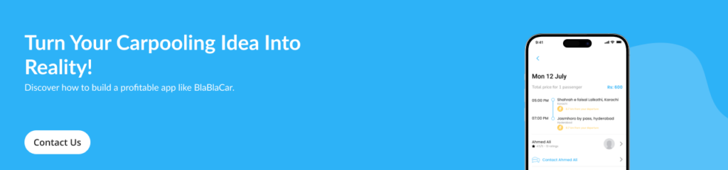 Blablacar like app development cost