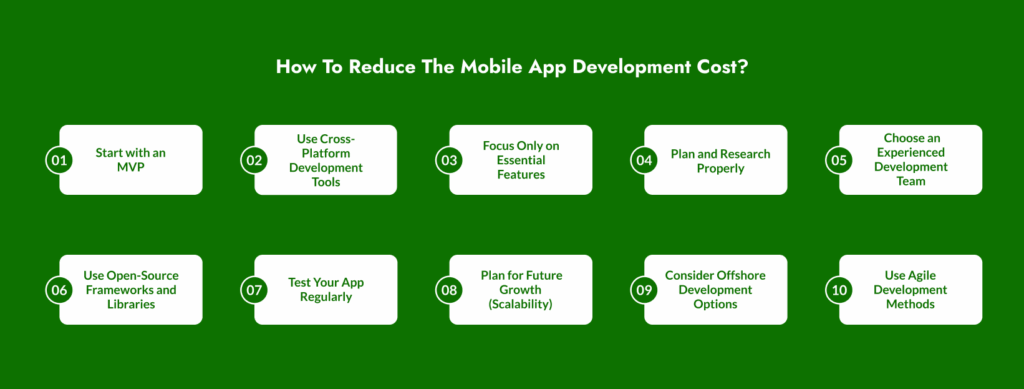 How To Reduce The Mobile App Development Cost